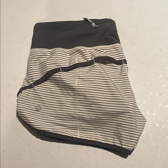 lululemon athletica Pants - RARE Lululemon Speed Shorts Reflective Hyper Stripe Angel Wing Soot Light Size 2
